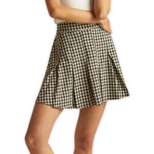Maeve Anthropologie Plaid Fit & Flare Skirt Size 0